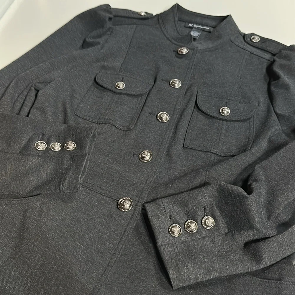 INC Gray Utility Jacket - Picture 3 of 9